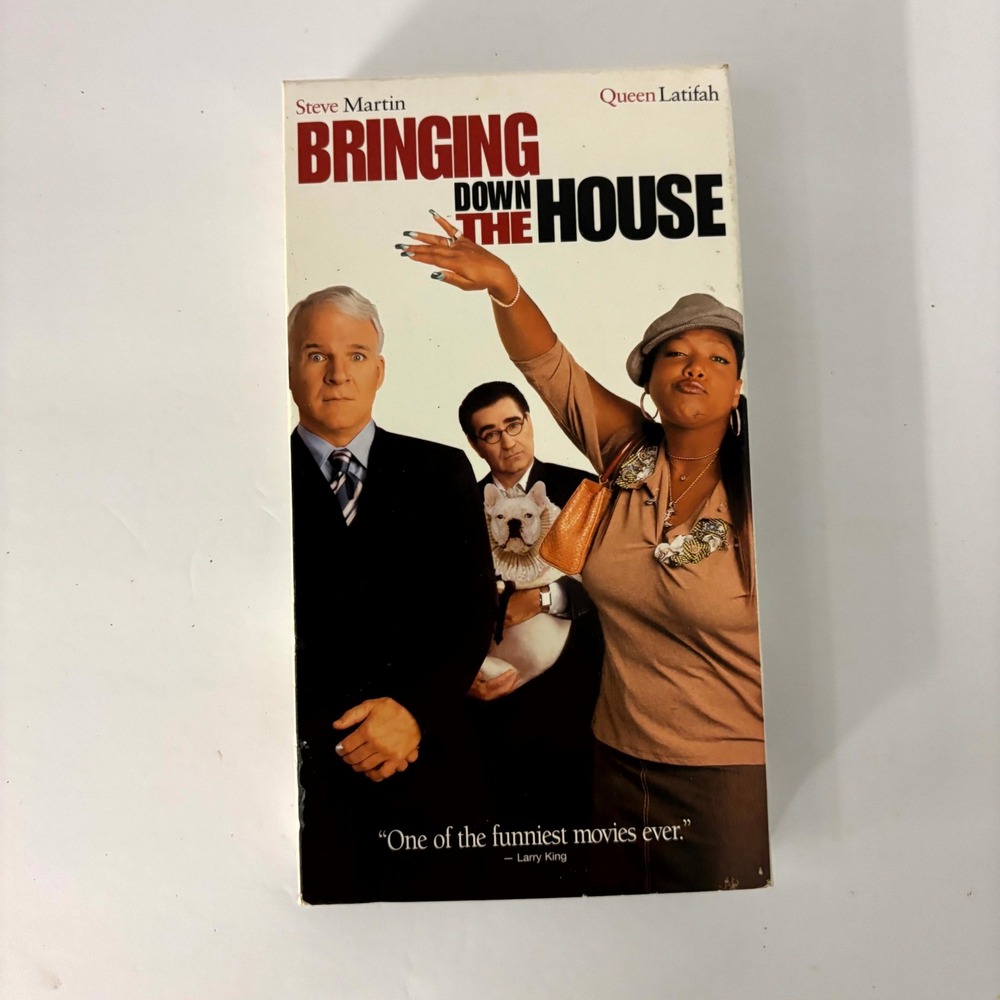 Bringing Down the House VHS Steve Martin Queen Latifah 2003 Comedy Movie Tape